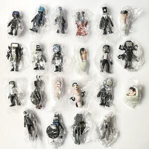 Skibidi Toilet Mini Action Figure Set Lot of 22 Toys Cake Party Decorations New
